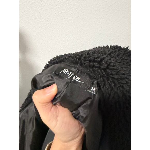 Nasty Gal Fleece Bomber Jacket - Picture 6 of 6